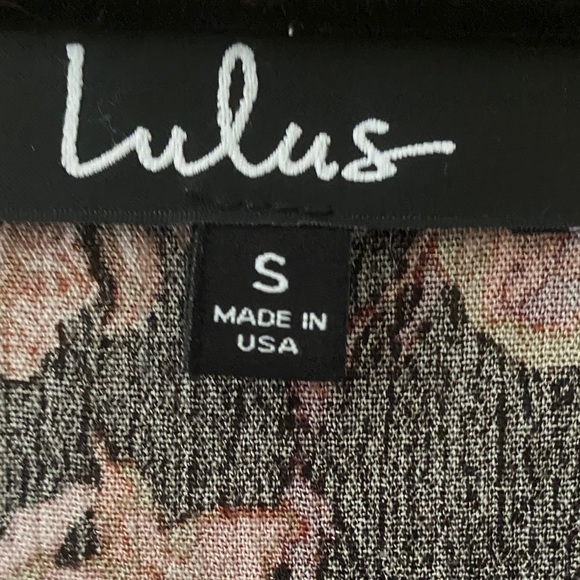 Lulus In Bloom Black Floral Long Sleeve Wrap Mini Dress - Picture 4 of 10